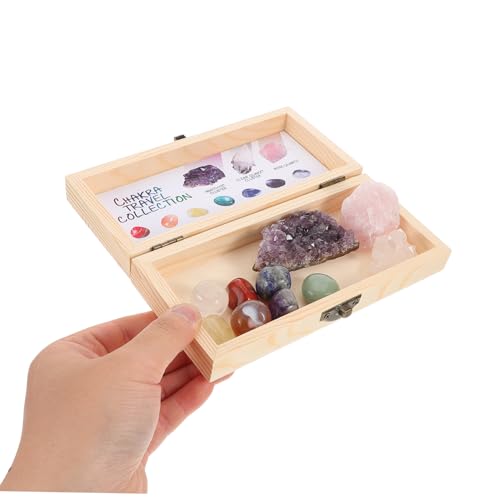 Cristaux de quartz bruts authentiques triés avec boîte de rangement et d'analyse - 4