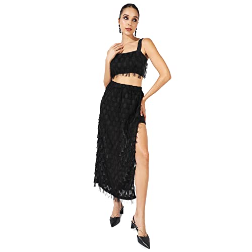 Image of Campus Sutra Women's Co-Ord Set For Casual Wear | Polyester Breathable Fabric Clothing Set Crafted With Comfort Fit And High Performance For Everyday Wear |