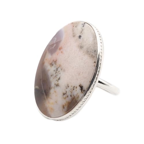 Bague en Agate Dendritique et argent - Un fragment de nature poétique à offrir ou s'offrir