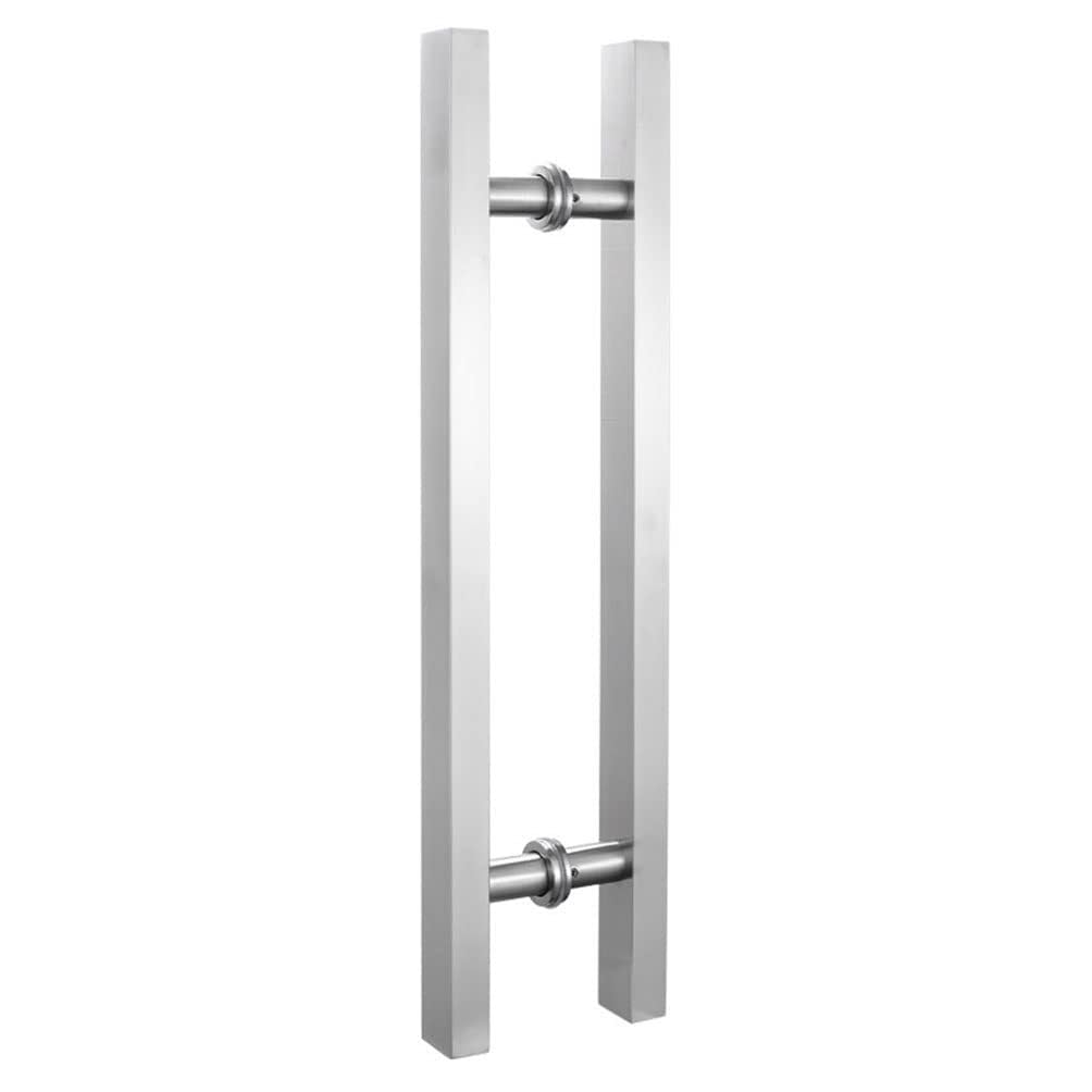 Poignée de porte en verre en acier argenté pour sublimer votre séparation de cuisine