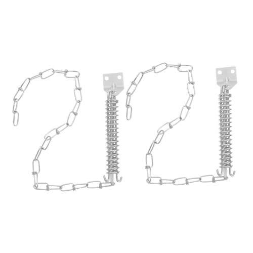 DIYEAH 2sets Catena Sicurezza in Acciaio Inox Per Porte d Ingresso Antifurto Resistente Per Porte Residenziali e Commerciali Protezione Per Casa