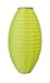 Allsop Home and Garden Soji Pod Neon Green,  LED Outdoor Solar Lantern, Handmade with Weather-Resistant UV Rated Fabric, Stainless Steel Hardware, Chinese Style Light, 1-Count