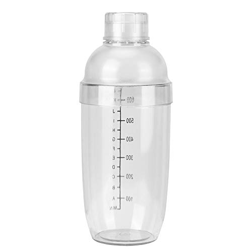 ANGGREK Cocktail Shaker Bar Mixing Cup Drink Mixer with Clear Scale for Milk Tea Coffee Bars Bartenders Commercial Use