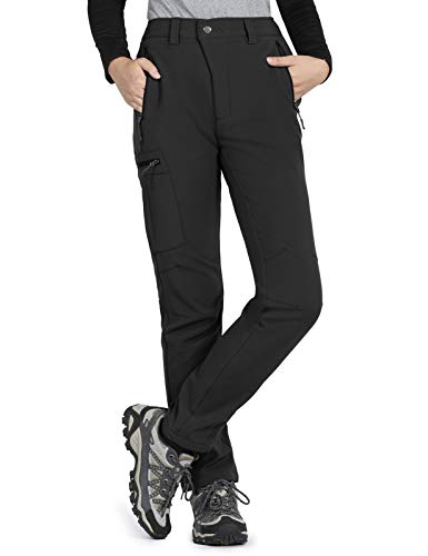 image for Gouxry Snow-Ski-Pants-Women-Fleece-Lined Winter Insulated Water Resist