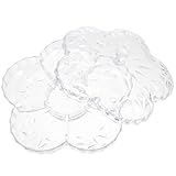 Ipetboom 透明プラスチック製スナックトレイ マルチコンパートメントフルーツ保存プレート 密封防湿設計 食品保存用 家庭用パーティーやド