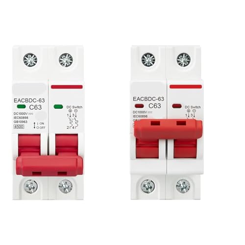 Disjoncteur solaire DC 1000V haute performance pour coffret PV