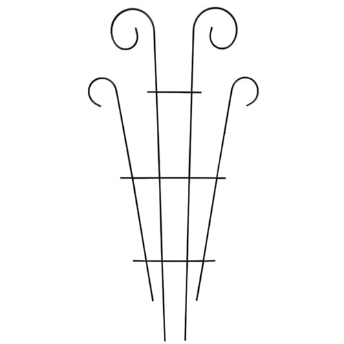 Enrejado para Plantas trepadoras al Aire Libre, 16 Pulgadas de Alto, Metal, Escalera de obelisco para jardín, Soporte para Verduras, Flores, Uso en Interiores