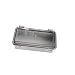 BUD Industries NBF-32406 Plastic Outdoor NEMA Economy Box with Clear Door, 7-55/64" Length x 3-59/64" Width x 2-3/4" Height, Light Gray Finish