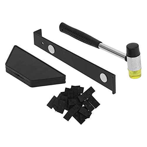 NDNCZDHC 33PCS Laminate Flooring Installation Tools with Rubber Mallet, Heavy Duty Pull Bar, Tapping Block and 30 Spacers, Wood Flooring Installation Tool