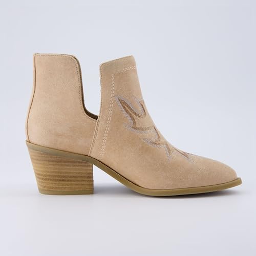 CUSHIONAIRE Women's Rustler Western bootie +Memory Foam, Wide Widths Available4