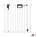 Geuther 4792+ Easylock Plus Türschutzgitter, Türgitter, Treppenschutzgitter (Passung: 80,5 cm - 88,5 cm, ohne Bohren, extra hohes Babygitter, in zwei Richtungen öffenbar, Sicherheitsverschluss), Weiß