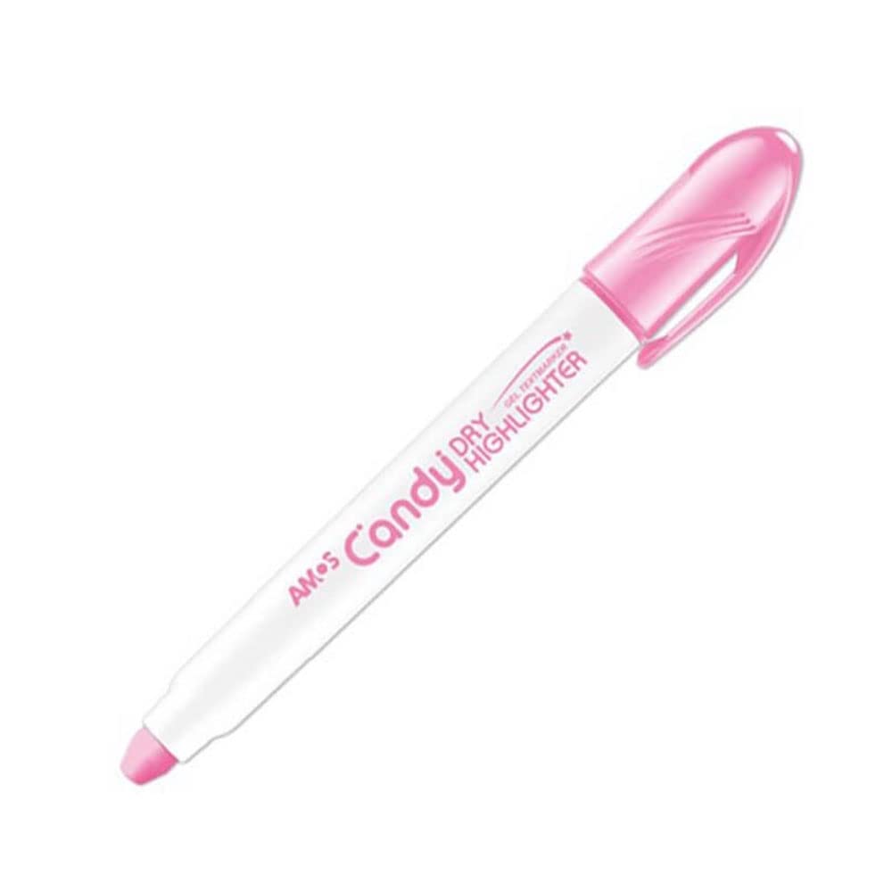Amos Evidenziatore Twistable D - Colore caramella - Rosa latte - Scatola da 12 Pezzi