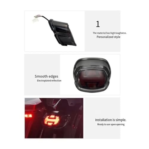 Feu de freinage moto led pour remplacer un eclairage faible