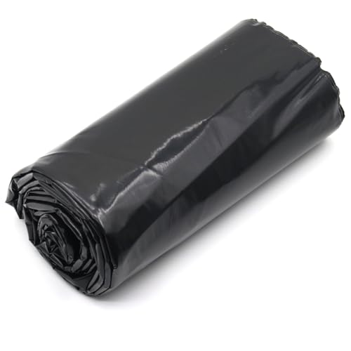 Feitore 4 Mil Black Plastic Sheeting 4 FT x 100 FT Plastic Weed Barrier Landscape Fabric Heavy Duty Roll for Garden Multi Use Polyethylene Sheeting