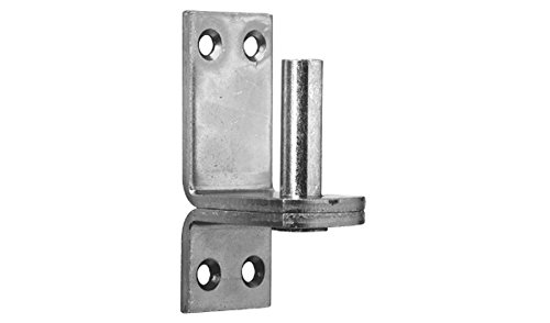 Pollmann Baubeschläge 1050131 Plattenhaken D2 weit, Dorn Ø 13 mm, feuerverzinkt, 2 Stück Cover