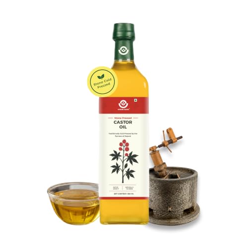 Gyros Farm Organic Stone Cold-Pressed Castor (Arandi) Oil 500 ml Glass