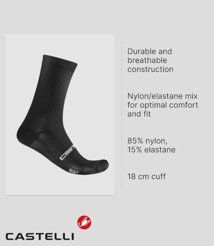 Image of CASTELLI Unisex Espresso 18 Sock