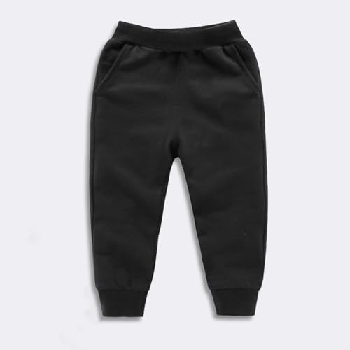 Boys Athletic Jogger Pants Toddler Kids Sweatpants Elastic Waist Cotton Pants Stretchy Trousers Cinch Bottom Pant3