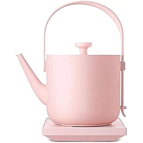 ZXYDD Kettle Electric Stainless Steel, Silent Boiling Water Design,Household Automatic Power-Off Pink Tea Pot Pink (Color : Pink) Cover