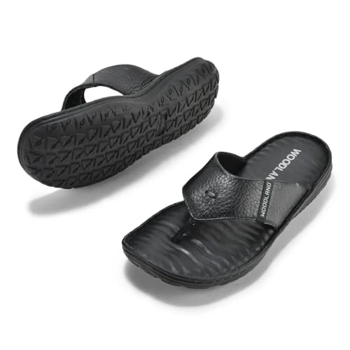 Image of Woodland Men's Leather Slippers