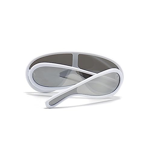 MYSNKU Oversized One Piece Sunglasses Women Men fashion Siamese Lenses Retro Design3