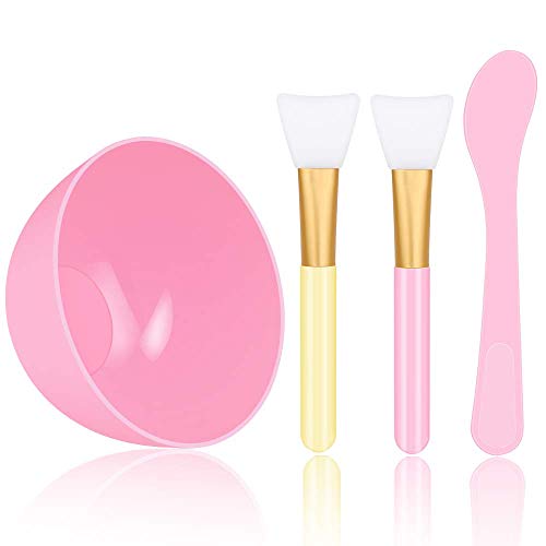 Face Mask Mixing Bowl Set, LNKERCO 4 in 1 Face Mask Kit