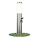 linovum BOSEA-S Außenleuchte mit Steckdose & E27 Sockel - Energiesäule 50cm Edelstahl Außenbereich Stromsäule mit Licht IP44 MI 4 günstig Kaufen-linovum BOSEA-S Außenleuchte mit Steckdose & E27 Sockel - Energiesäule 50cm Edelstahl Außenbereich Stromsäule mit Licht IP44