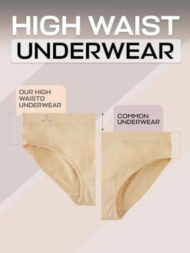 Image of Balanced Tech Moisture Wicking Underwear for Women, Seamless Workout Hipster Brief Bikini Panties