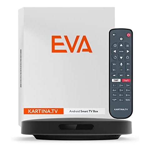 Kartina Eva IPTV Receiver from Kartina.TV DuneHD with Bluetooth Remote Control. 4K, WiFi, USB, Micro SD, Android TV, Kartina TV Cover