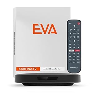 Kartina Eva IPTV-ontvanger ondersteunt 4K, WiFi 2.4G/5G/USB, Micro SD, Android TV. Officiële winkel van Kartina.TV!