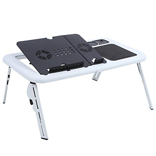 Escritorio Plegable para Laptop con Ventilador y Bandeja Deslizante miniatura 3