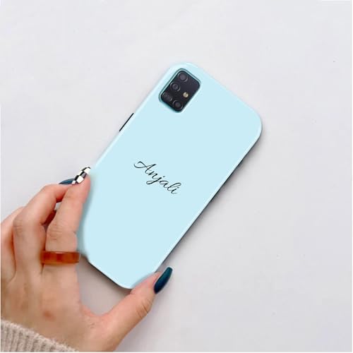 Image of COLORflow Back Cover Compatible with Samsung Galaxy A71 | Solid Color Customized | Glossy Armoured Bumper with Camera Protection Back Cover Compatible with Samsung Galaxy A71