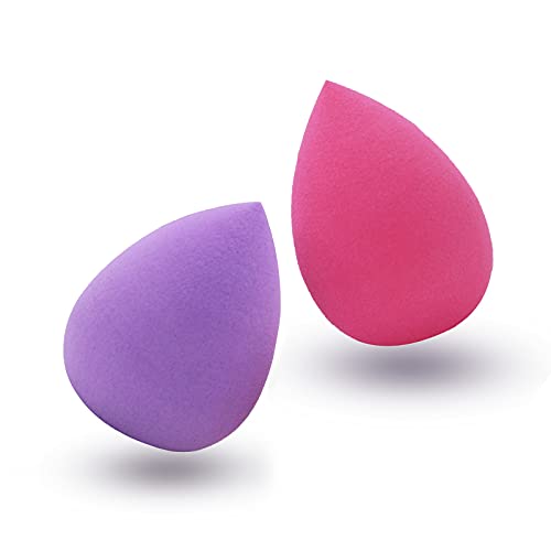ZUER Blenders & Sponges,2 Pcs Multicolor Blender Makeup Sponge,Use for Cosmetics,Foundation, BB Cream,Powder,Concealer,Isolation, Liquid