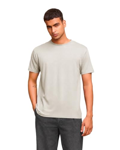 Image of Wellbi Bamboo Men's Tshirt - Ultra-Soft, Breathable & Sustainable | Premium Cotton Blend for Supreme Comfort | Stylish & Eco-Friendly T-Shirt for Men | Tshirt Men Cotton