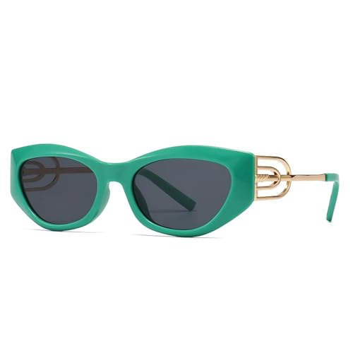 Lunettes de soleil branches rétro avec monture vintage noire pour look été tendance