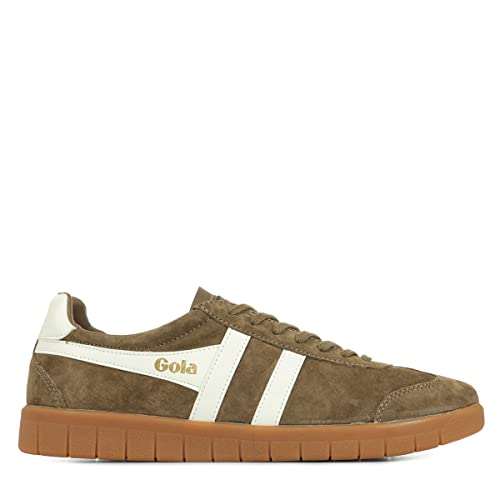 Image of Gola Men's Hurricane Suede Tobacco /Off-White /Gum 9 M