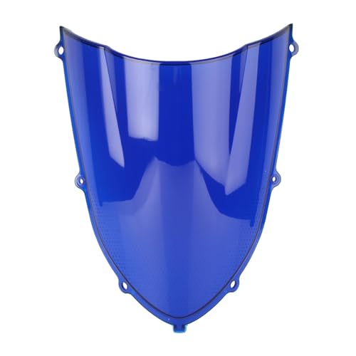 Pare-brise Kawasaki ZX10R contre la fatigue des cervicales double bulle bleu