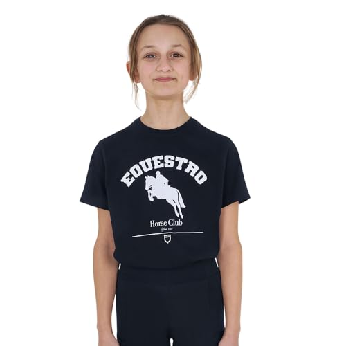 Equestro Jumping Horse Club Cotton Junior Short Sleeve T-shirt 10 Years