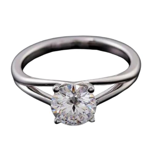 Bague moissanite argent 925 anti-ternissement éclat durable femme