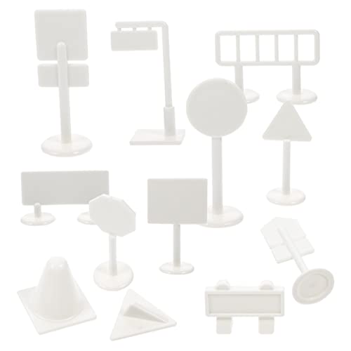 BESPORTBLE 2 Sets Traffic Road Signs Educational for Safe Model Road Signs Interactive Learning Tool for Early Childhood Playtime for Home Classroom Use