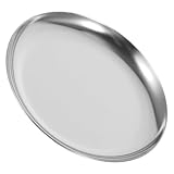 UTHCLO Bandeja Metálica Redonda para Joyas de Acero Inoxidable Elegante Organizador de Accesorios y Bijouterie Diseño Nórdico para Ordenar Anillos y Collares Almacenamiento Práctico para