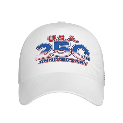 Image of USA Flag Baseball Cap American Patriotic Trucker Hat Father Dad Mother Mom Adjustable Sportswear Hat for Men Women Adults