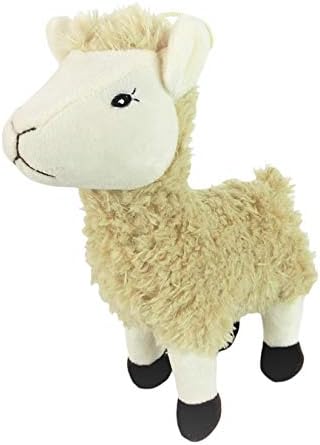 Barnyard Ballers Llama Plush Dog Chew Toy with Tennis Ball Inside
