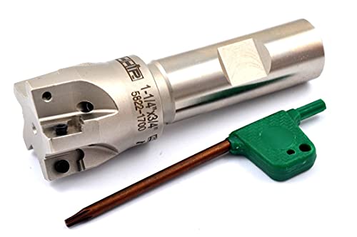 Image of HHIP 5822-1700 Square Shoulder Coolant-Thru Indexable End Mill, 1-1 /4 inch Cutter Diameter, 3 /4 inch Shank, 4 Flute, 0.74 inch Flute Length, 3.75 inch OAL, 1-1 /4 inch Cutter Diameter