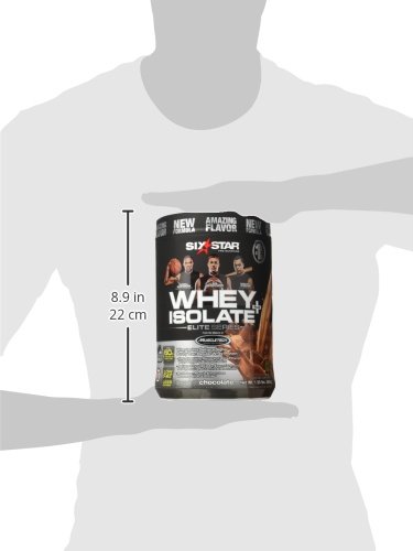 Six Star Whey Isolate Plus Protein Powder, 100% Whey Protein Isolate, Decadent Chocolate, 1.5 Pounds