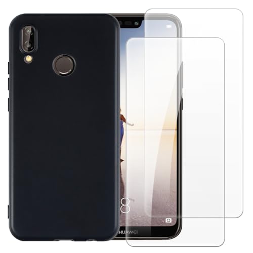 Shantime P[X{2苭KXZbg Huawei Nova 3e Ƃ̌݊ ϏՌJo[SʕیXN[veN^[(ubN)