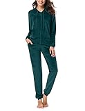 trajes pantalon mujer zara primavera 2019 🌺[Características] Conjunto deportiva de terciopelo mujer 2 piezas: traje de deportiva de terciopelo simple y clásica hecha de tela suave de alta calidad, ligera y transpirable, sudadera con capucha, cremallera frontal, pantalones de chándal con cordón, súper suave y cómoda. Conjunto de pijamas de terciopelo mujer.
