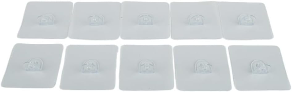 Shelf Support Pegs Cabinet Clips Transparent Plastic Wall Mount Punch-Free 10 Pack for Bookcase Wardrobe Kitchen Glass or Wooden Shelves Easy Install Strong Load Capacity