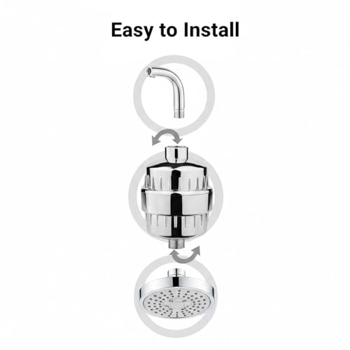 Image of SIGNAMIO Water Filter for Tap, Compact Water Softener for Home to Reduce Scale, Hard Water Softener for Smoother Skin and Cleaner Bathroom Fixtures