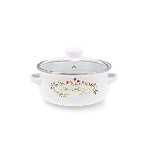 Casseruola 18 cm acciaio smaltato Memory QD
